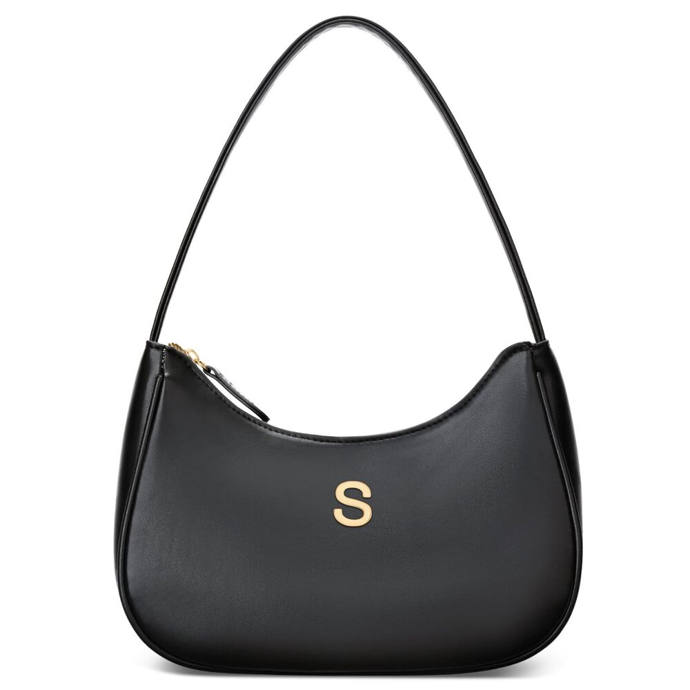 9351 Gift Shoulder Bag Clutch Tote HandBags Purses with Gold Initials